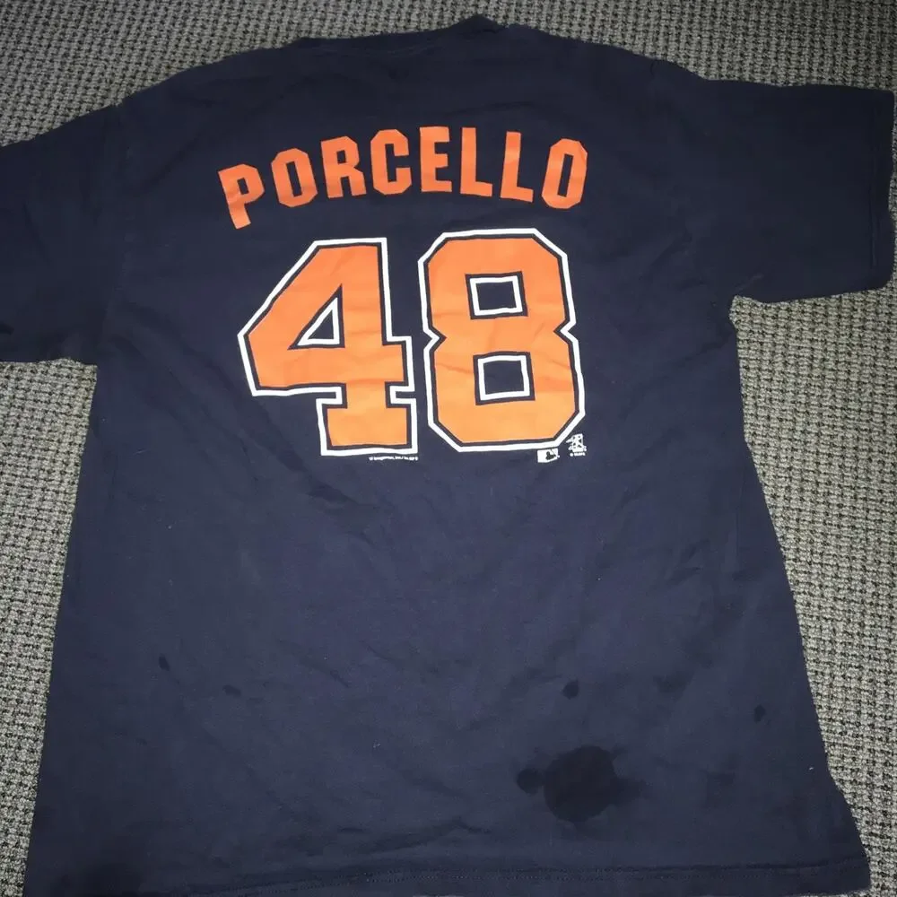 Detroit Tigers Rick Porcello #48 T-Shirt Adult Large‎